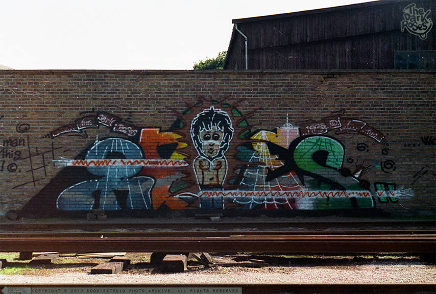 ROSES... by Caze D, DoggieDoe, Pirat and Seeny - The Dark Roses and The New Nation - Glostrup, Denmark 1985
